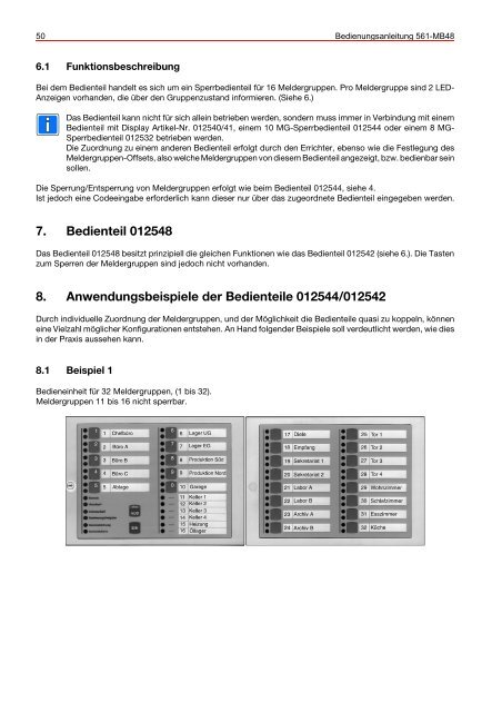 Honeywell - Einbruchmelderzentrale 561-MB48 - Bedienung (PDF)