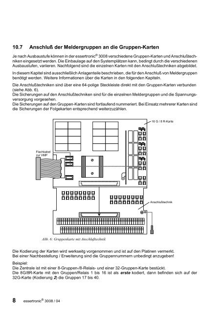 Brandmelderzentrale Essertronic 3008 - IGS-Industrielle ...