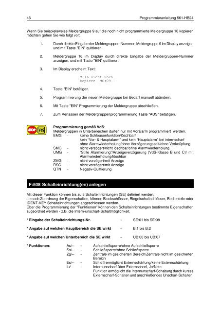 Einbruchmelderzentrale 561-HB48 - IGS-Industrielle ...