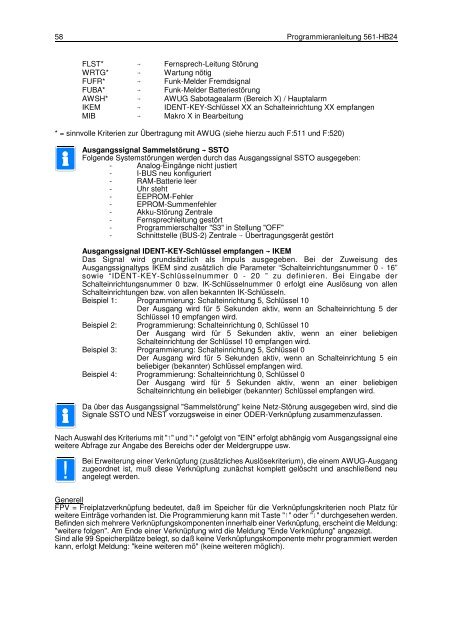 Einbruchmelderzentrale 561-HB48 - IGS-Industrielle ...