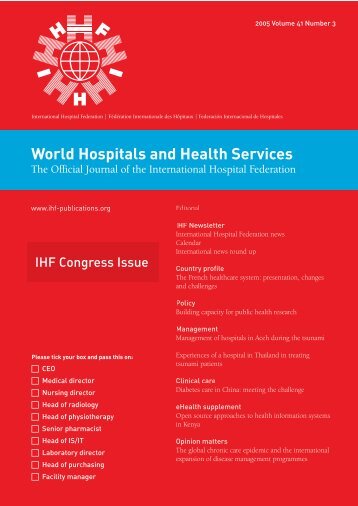 World Hospitals and Health Services - International Hospital ...