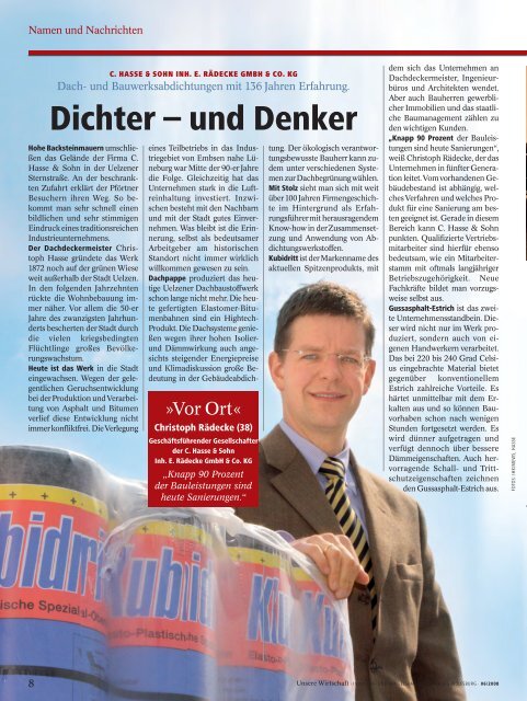 Dichter â und Denker - IHK LÃ¼neburg-Wolfsburg