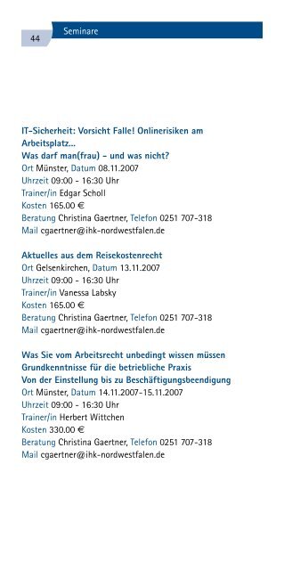 II/2007 Investieren Sie in Ihre Zukunft! - IHK Bildung