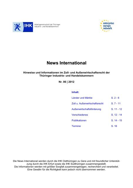 News International Ihk Erfurt