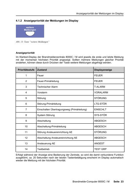 Brandmeldecomputer 8000C und 8000M - IGS-Industrielle ...