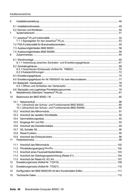 Brandmeldecomputer 8000C und 8000M - IGS-Industrielle ...