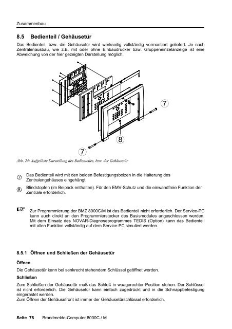 Brandmeldecomputer 8000C und 8000M - IGS-Industrielle ...