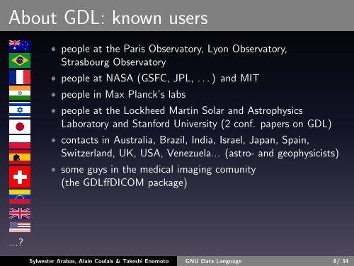 GNU Data Language (GDL) a free and open-source implementation ...