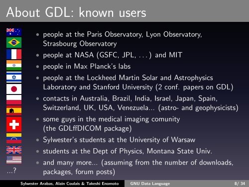 GNU Data Language (GDL) a free and open-source implementation ...