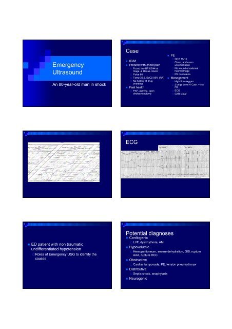 Emergency Ultrasound - Hong Kong College of Emergency Medicine