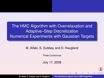 The HMC Algorithm with Overrelaxation and Adaptive--Step ...