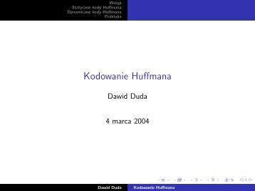 Kodowanie Huffmana