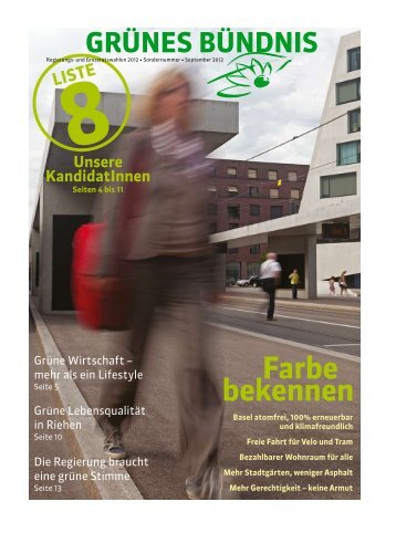 Farbe bekennen - Grüne Partei Basel-Stadt