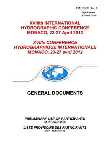 GENERAL DOCUMENTS - IHO