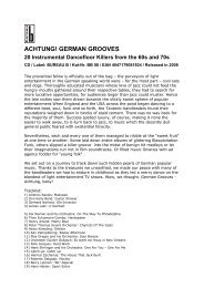 German grooves Presseinfo engl. - grosse freiheit