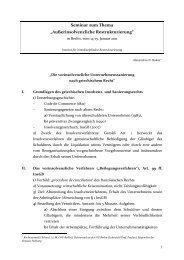 Handout - Institut fÃ¼r InterdisziplinÃ¤re Restrukturierung