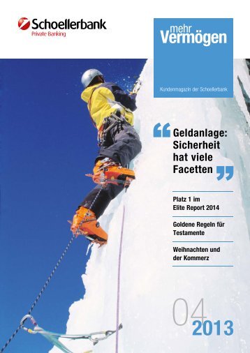 Ausgabe 4/2013 - Schoellerbank