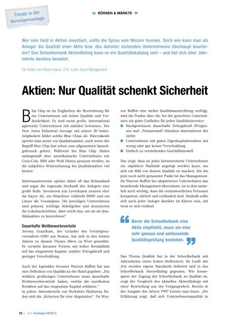 Ausgabe 4/2013 - Schoellerbank