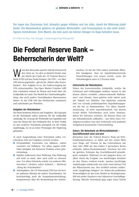 Ausgabe 4/2013 - Schoellerbank