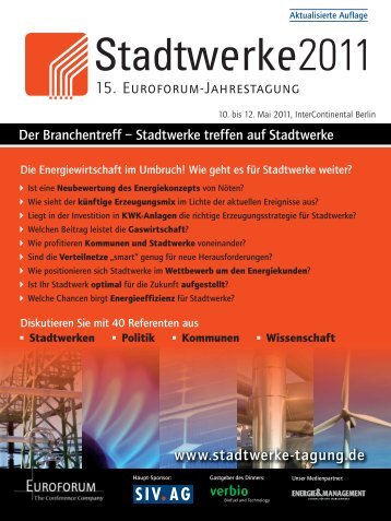 15. Euroforum-Jahrestagung - IIR Deutschland GmbH