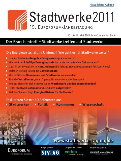 15. Euroforum-Jahrestagung - IIR Deutschland GmbH