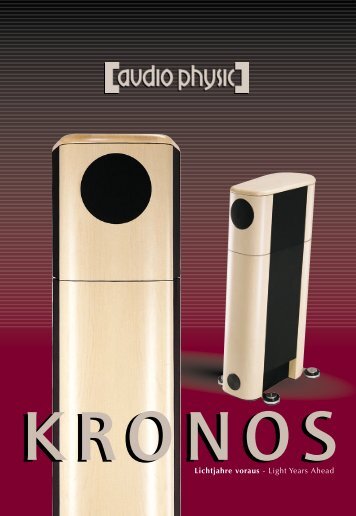 flyer Kronos - Audio Physic