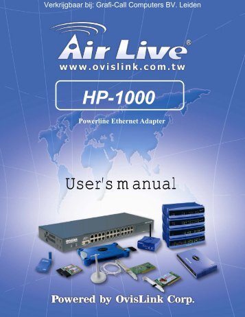Ovislink HP1000E Powerline Ethernet Adapter (HP-1000E) - Grafi-Call