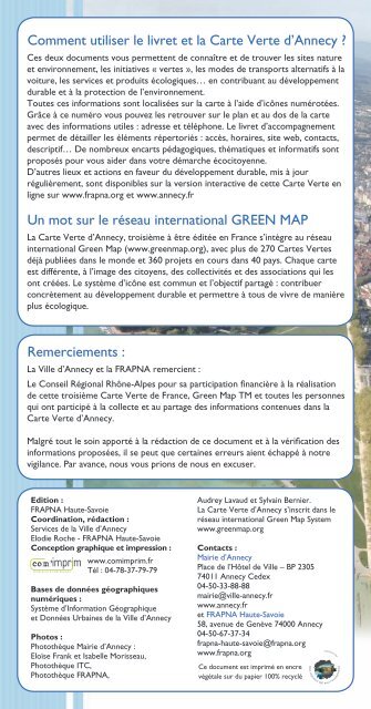 Annecy - Green Map System