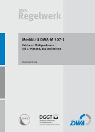 Regelwerk Merkblatt DWA-M 507-1 Deiche an ... - DWA Shop