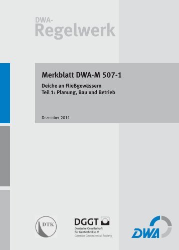 Regelwerk Merkblatt DWA-M 507-1 Deiche an ... - DWA Shop