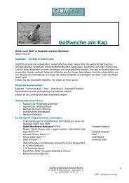 Golfwoche am Kap - GolfXtra