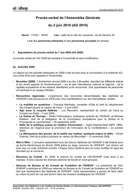 AG2011 - pv AG10.pdf - IDHEAP