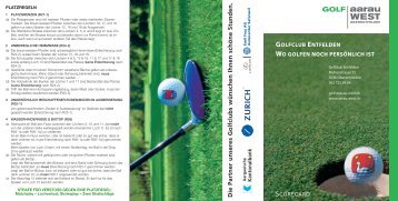 Scorekarte Golfclub Entfelden - aarau-WEST, Oberentfelden