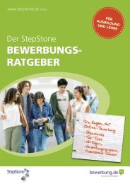 BEWERBUNGS- RATGEBER - Stepstone