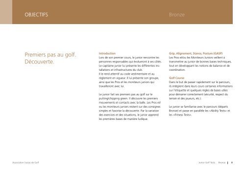 Argent - Association Suisse de Golf