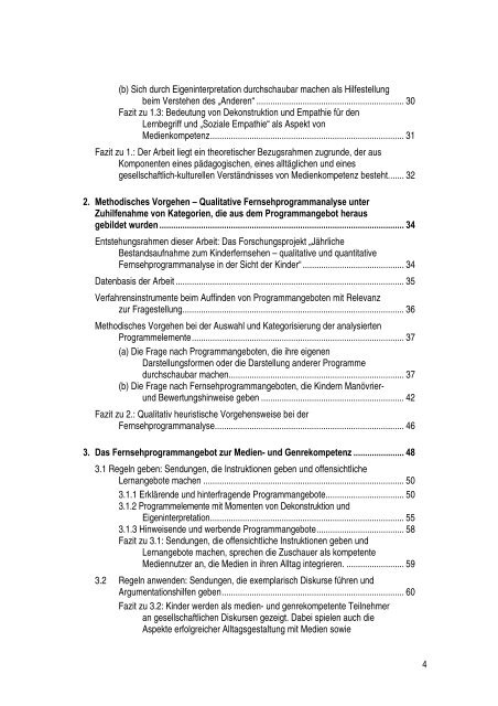 Fördert Fernsehen Medienkompetenz? - KOBRA - Universität Kassel