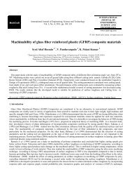 Machinability of glass fiber reinforced plastic - International Journal ...