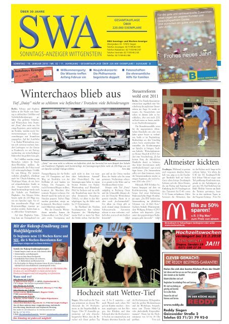 Winterchaos blieb aus - Siegerländer Wochen-Anzeiger