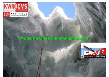Moderne Gletscherspaltenrettung - IKAR-CISA