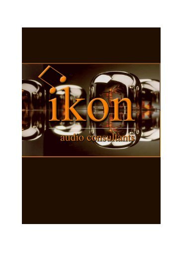 Affordable 'high end' audio products of distinction - Ikon Audio ...