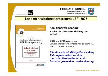 Landesentwicklungsprogramm (LEP) 2025