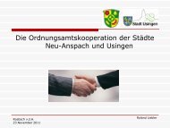 Die Ordnungsamtskooperation Neu-Anspach Usingen - IKZ Hessen