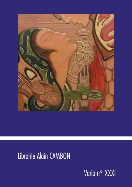 Librairie Alain Cambon Varia Nâ Xxxi Slam - 
