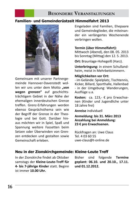 GOTTESDIENSTE NOVEMBER 2012 - Auferstehungskirche ...