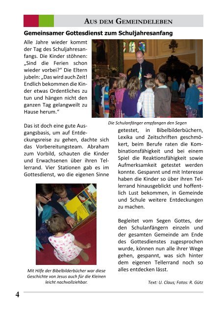 GOTTESDIENSTE NOVEMBER 2012 - Auferstehungskirche ...