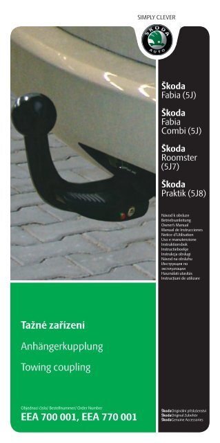 Tažné zařízení Anhängerkupplung Towing coupling EEA 700 ... - Shop