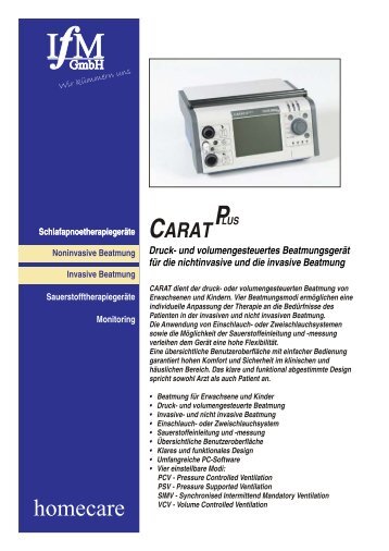 402-172_Prospekt - BE - Carat-plus.cdr - IfM GmbH