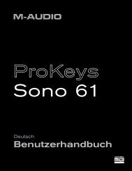 Benutzerhandbuch | Prokeys Sono 61 - M-Audio