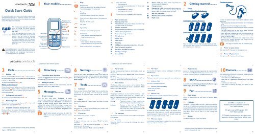 User manual - Alcatel One Touch