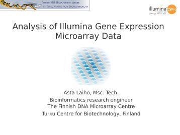 Analysis of Illumina Gene Expression Microarray Data